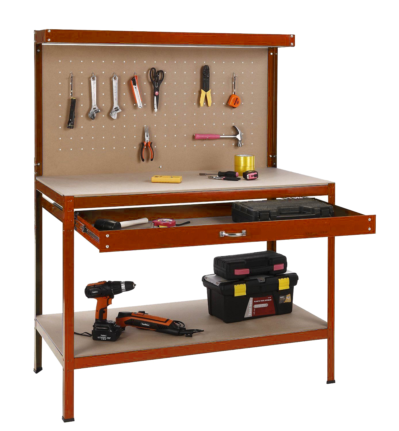 garage worktable with drawer