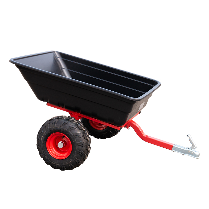 Agricultural tool single axle small plastic farm dump trailer BTC004